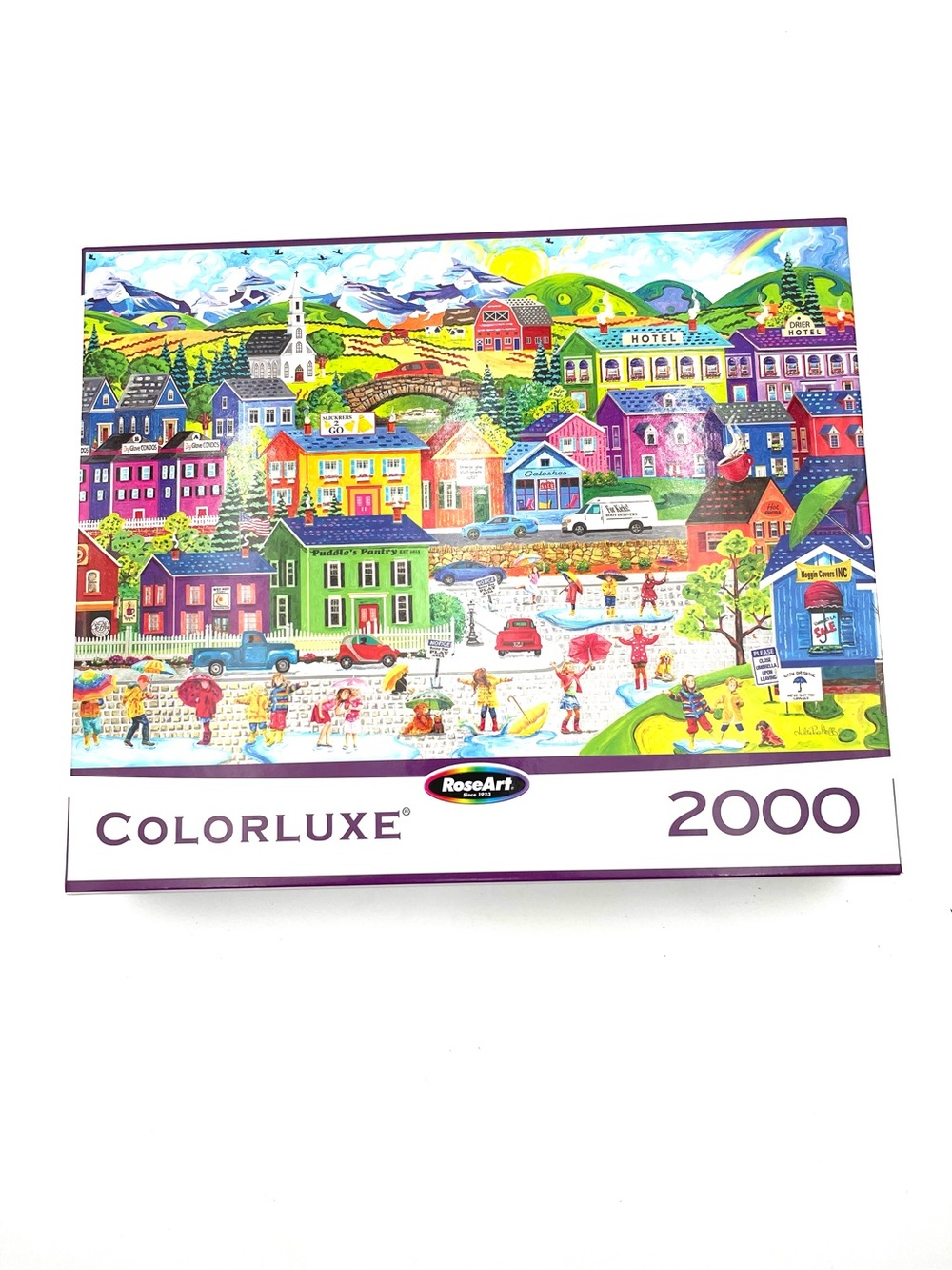 RoseArt Colorluxe 2000-Piece Jigsaw Puzzle - Rainy Day
